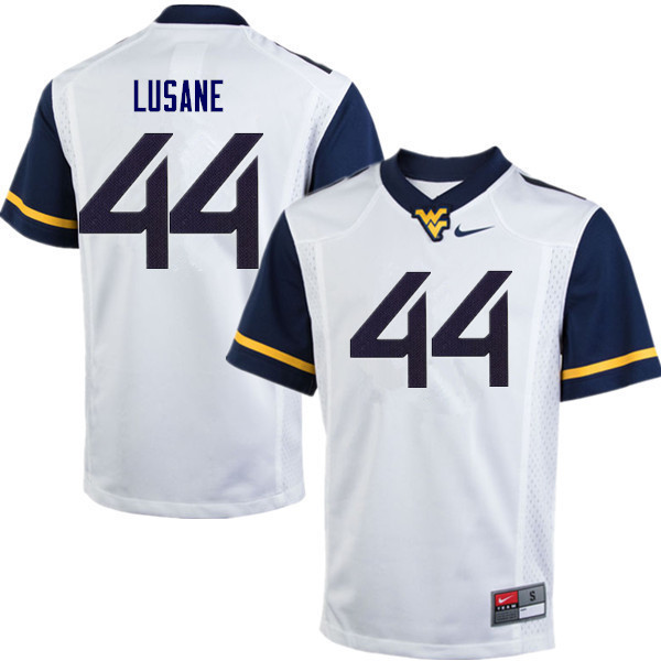 Men #44 Rashon Lusane West Virginia Mountaineers College Football Jerseys Sale-White